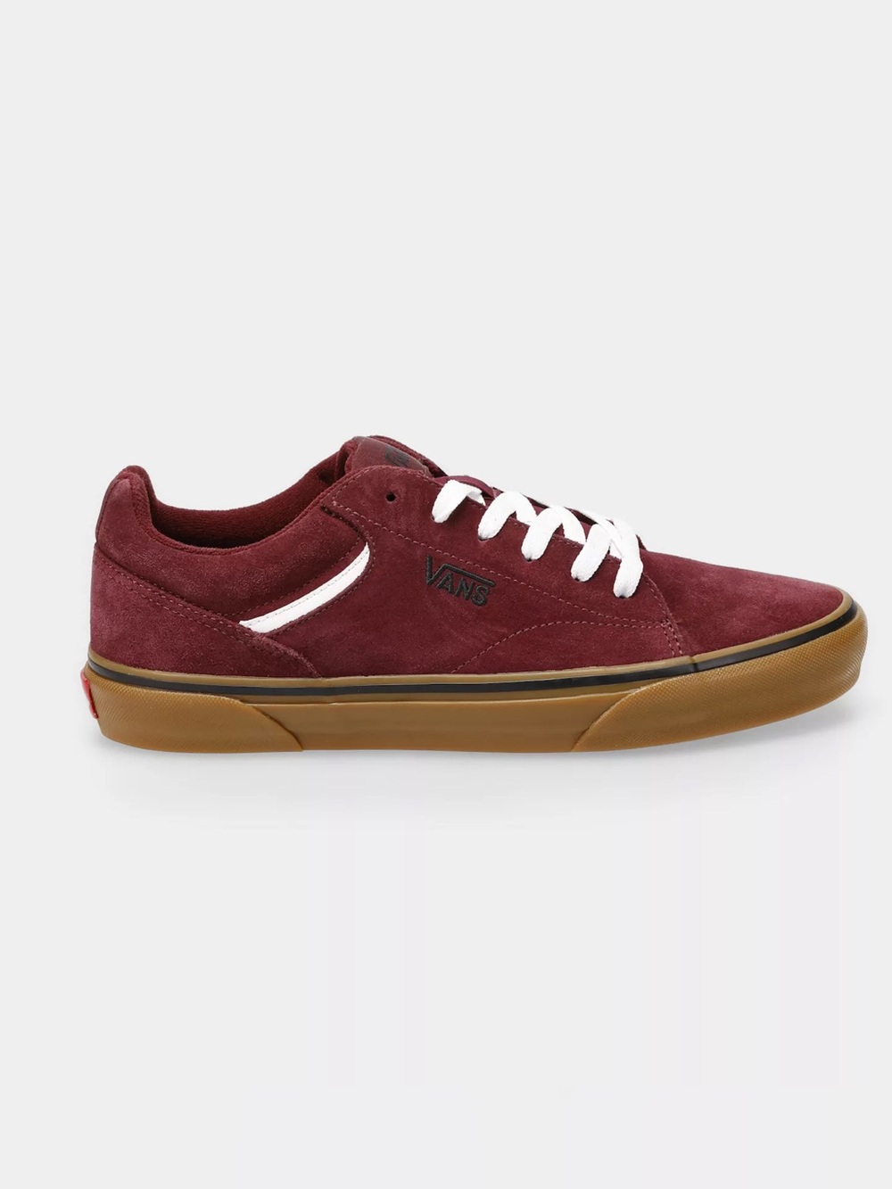 Vans Men's Low-Top Suede Sneaker in Burgundy size 10 - Picture 2 of 6